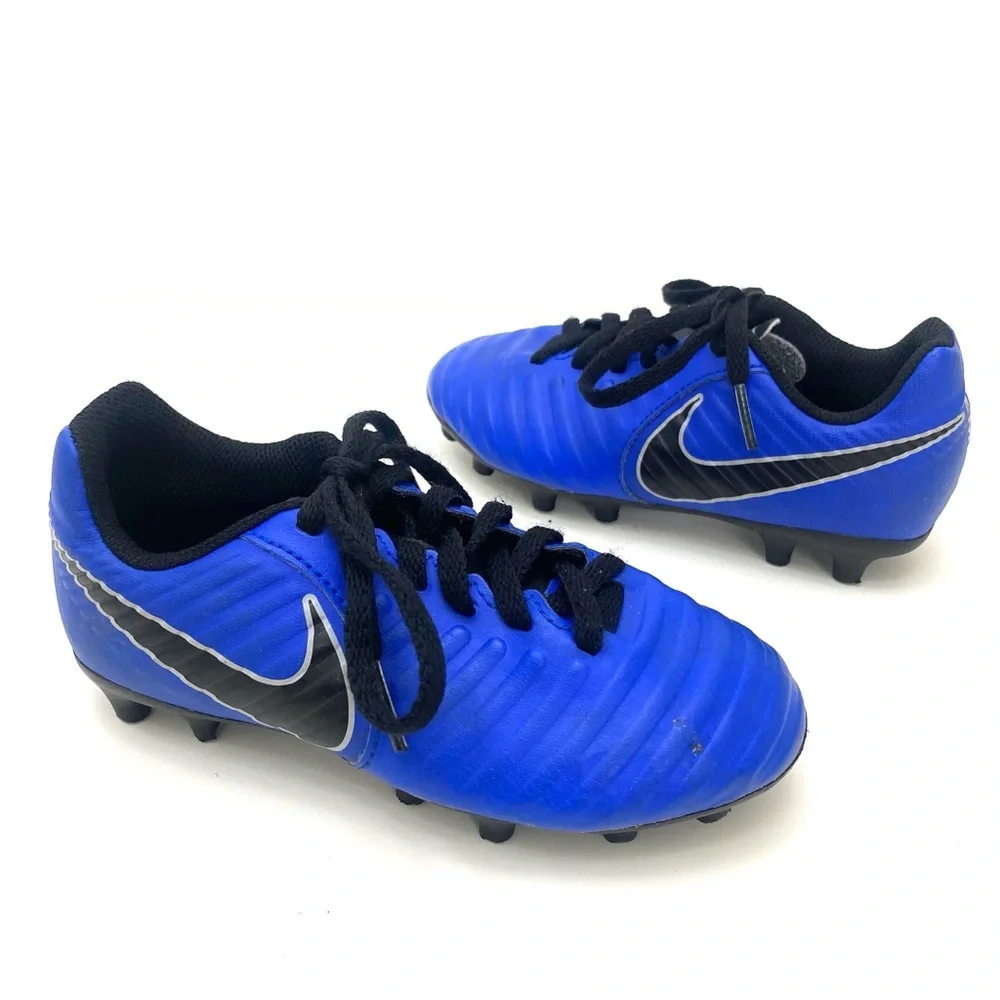 Nike Jr Youth Tiempo Legend 7 Racer Blue/Metallic Silver Soccer Cleats